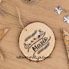 RODAJA DE MADERA PARA COLGAR "PERSONALIZADA NAVIDEÑA" Adorno Navidad De Madera Personalizado Vista 2 5