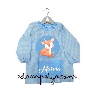 BABI PERSONALIZADO CIERVO Babi Personalizado Ciervo Color Azul 5