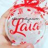 BOLAS DE NAVIDAD PERSONALIZADAS Bola De Navidad Roja 5