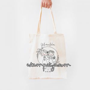 BOLSA PERSONALIZADA PARA INVITADOS DE BODAS Bolsa Personalizada Para Invitados De Boda Pareja Dos Chicas 5