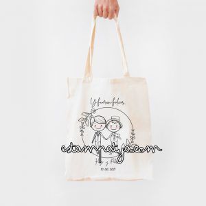 BOLSA PERSONALIZADA PARA INVITADOS DE BODAS Tote Bag Personalizada Para Bodas