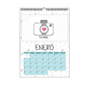 CALENDARIO PARED PERSONALIZADO DISEÑO ESTRELLAS Calendario Personalizado Muestra Hoja 6