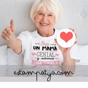 Camiseta eres una mamá genial y una abuela maravillosa