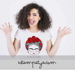 CAMISETAS MAMÁ E HIJA FRIDA Camiseta Frida Viva La Vida Chica 5
