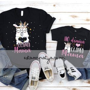 Camisetas mamá llama