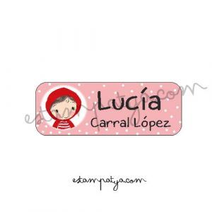 ETIQUETAS PERSONALIZADAS Etiquetas Caperucita 5