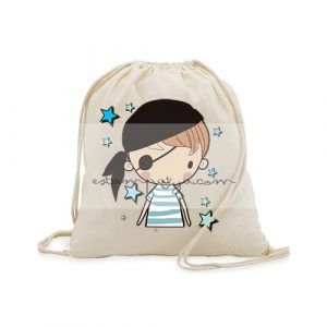 MOCHILA DE ALGODÓN PARA INVITADOS DISEÑO PIRATA Mochila De Algodon Para Invitados Diseno Pirata Nino 5