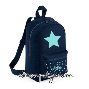 MOCHILA ESTRELLAS PERSONALIZADA Mochila Mini Personalizada Estrella Azulmarina 5