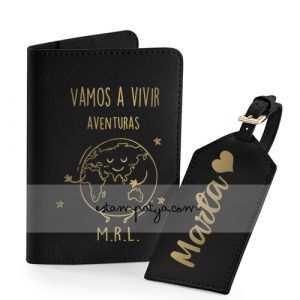 PACK DE VIAJE PERSONALIZADO VAMOS A VIVIR AVENTURAS Pack Viaje Vamos A Vivir A Aventuras Negro 5