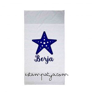 TOALLA PERSONALIZADA CON NOMBRE Y ESTRELLA COLORES Toalla Personalizada Con Estrella Y Nombre Marina 5