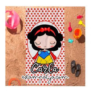 TOALLA PERSONALIZADA PRINCESAS Toalla Personalizada Princesa Blancanieves 5