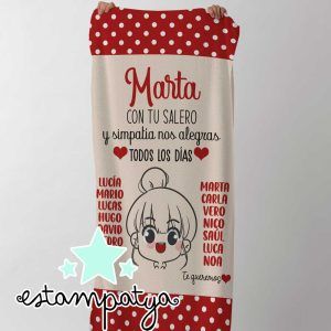 TOALLA PROFE CON TU SALERO Y SIMPATÍA Toalla Profe Con Tu Salero Y Simpatía