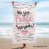 TOALLA PROFE PERSONALIZADA YO SOY PROFE CUAL ES TU SUPER PODER Toalla Yo Soy Profe Cual Es Tu Superpoder Tonos Rosas 5