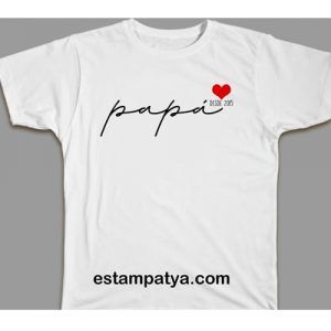 CAMISETA PAPÁ DESDE Camiseta Papa Desde Estirada 5