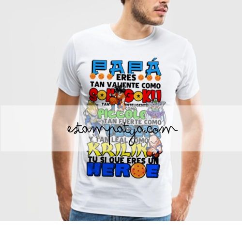 CAMISETA-PAPA-DRAGON-BALL-BLANCA-5.JPG Camiseta Papá Dragón Ball Blanca
