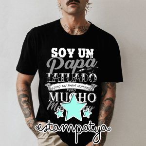 CAMISETA PAPÁ TATUADO Camiseta Soy Un Papá Tatuado