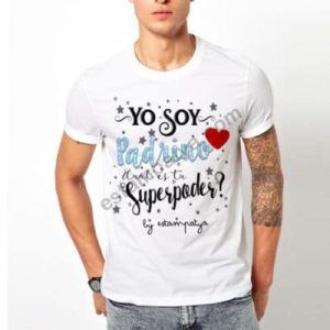 CAMISETA YO SOY MADRINA Camiseta Yo Soy Padrino Cual Es Tu Superpoder E1554150310721 5