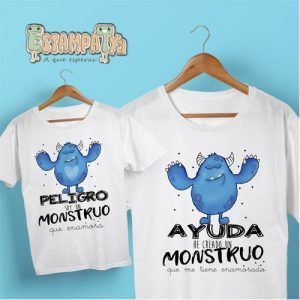 CAMISETAS PARA PAPÁ AYUDA HE CREADO UN MONSTRUO QUE ME TIENE ENAMORADO Camisetas Papa Ayuda He Creado Un Monstruo Que Enamora Blancas 5