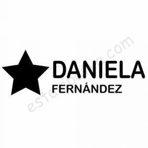 SELLO TEXTIL PERSONALIZADO "ESTRELLA" Diseno 1 6