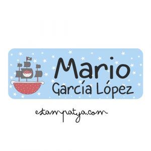 ETIQUETAS PERSONALIZADAS Etiquetas Barco Pirata 5