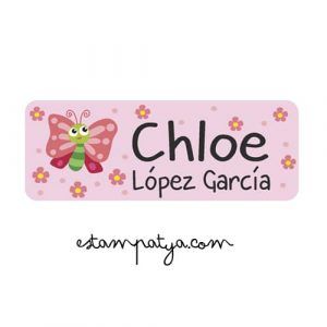 ETIQUETAS PERSONALIZADAS Etiquetas Mariposas 5