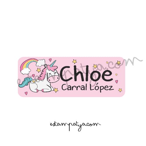 Etiquetas Unicornio 5