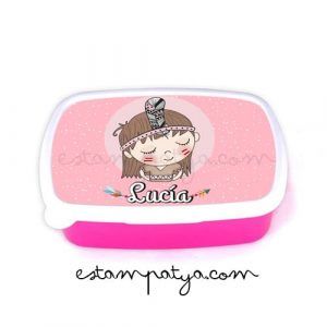 FIAMBRERA PERSONALIZADA COLE INDIO O INDIA Fiambrera Personalizada Cole India 5