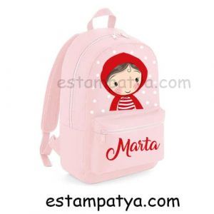 MOCHILA MINI CAPERUCITA PERSONALIZADA Mochila Caperucita Personalizada Rosa 6