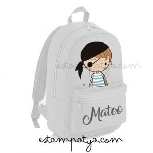 MOCHILA MINI PIRATA PERSONALIZADA Mochila Personalizada Pirata Mini