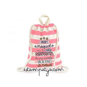 MOCHILA PROFE VACACIONES DE RELAX Mochila Rosa Vacaciones De Relax 5