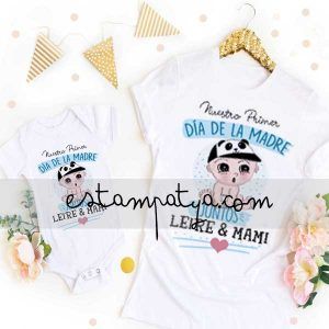 CAMISETAS NUESTRO PRIMER DÍA DE LA MADRE DIBUJO Camisetas Nuestro Primer Día De La Madre Juntos Dibujo
