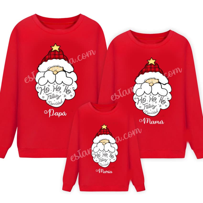 SUDADERAS-NAVIDAD-PAPA-NOEL-HO-HO-HO-6.JPG Sudaderas Navidad Papa Noel Ho Ho Ho 6