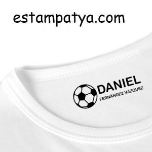 Sello textil personalizado Balón de futbol