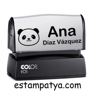 SELLO TEXTIL PERSONALIZADO "PANDA" Vista Sello Textil Personalizado Panda 6