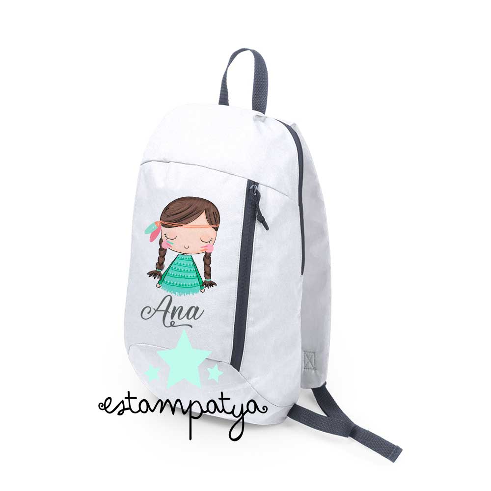 MOCHILA-DISEÑO-INDIA-PARA-INVITADOS Mochila Para Comunión Diseño India