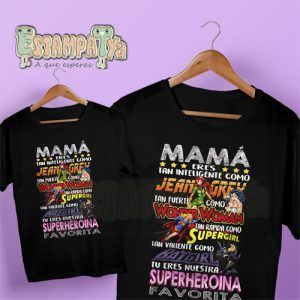 CAMISETA MAMÁ SUPERHEROINA Camisetas Mamá Superheroes Wonder