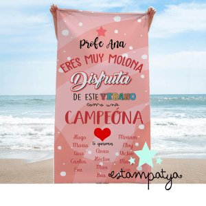 TOALLA PROFE PERSONALIZADA DISFRUTA DE ESTE VERANO Toalla Profe Personalizada Disfruta De Este Verano