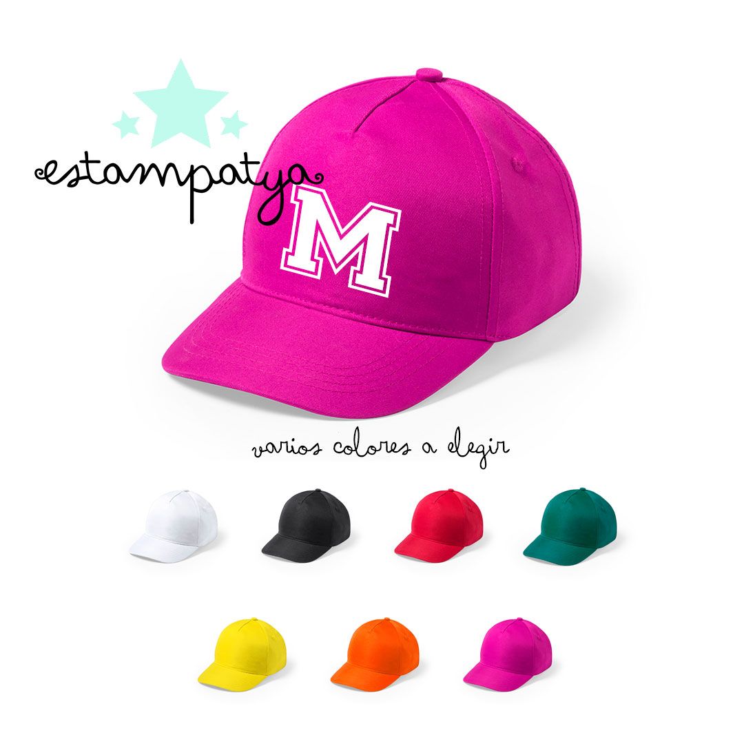 GORRA-PERSONALIZADA-CON-INICIAL-PARA-INVITADOS Gorras Personalizadas Con Inicial Para Eventos