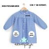 BATA PERSONALIZADA COLEGIO Bata Personalizada Colegio Azul